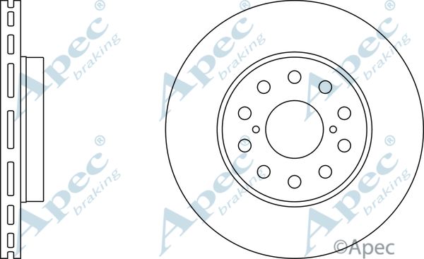 APEC BRAKING Jarrulevy DSK355